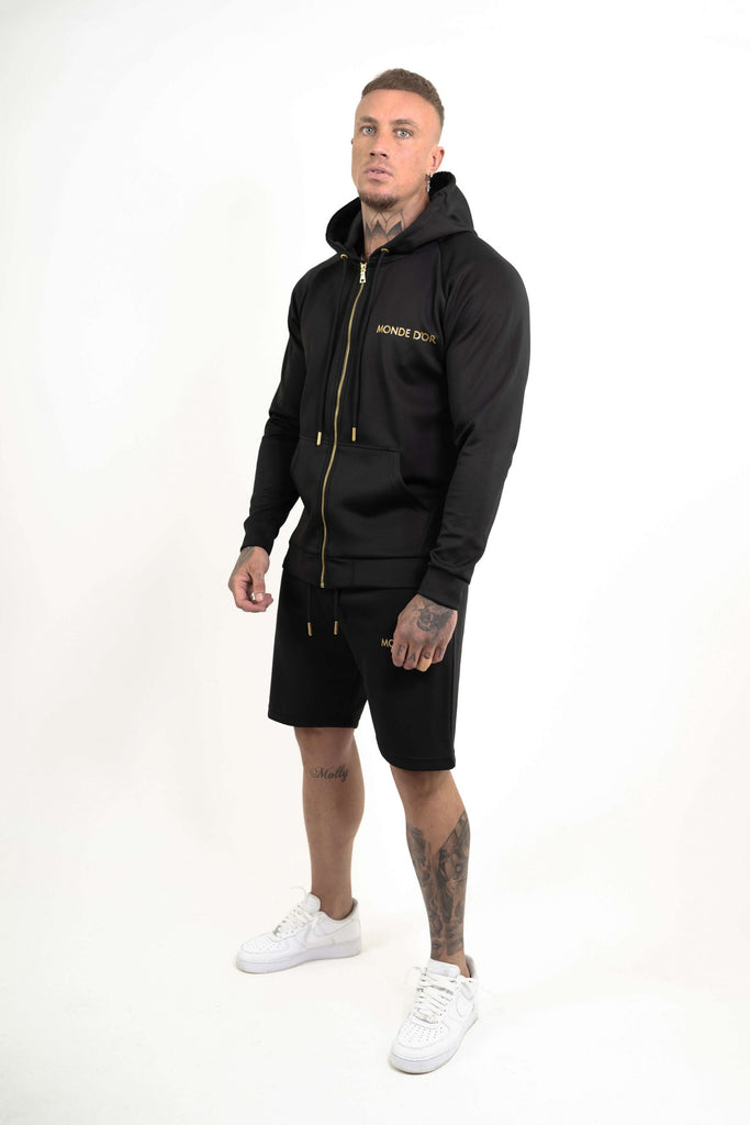 Black and gold hoodie mens