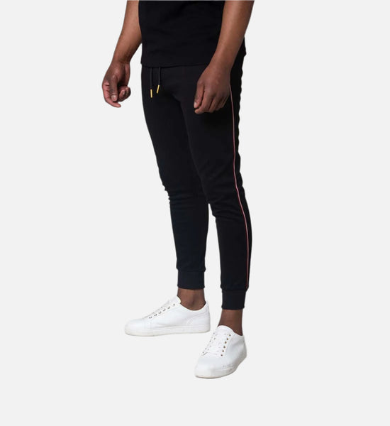 Black and gold joggers mens hot sale