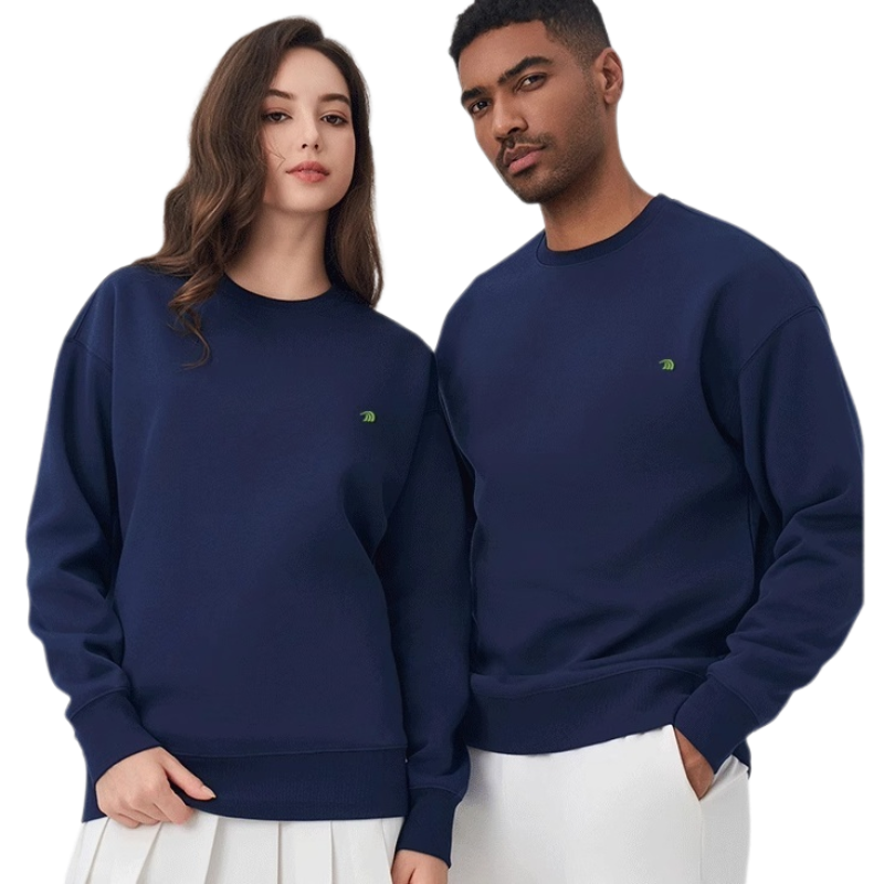 Anniou nany blue Mens Crew Neck Pullover Sweatshirts