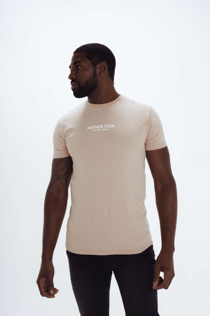 mens fitted nude t-shirt