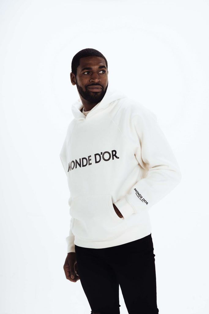 Men's White Hoodie  Monde dor