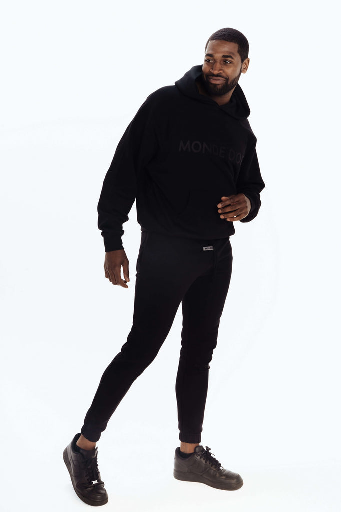 mens black gym hoodie