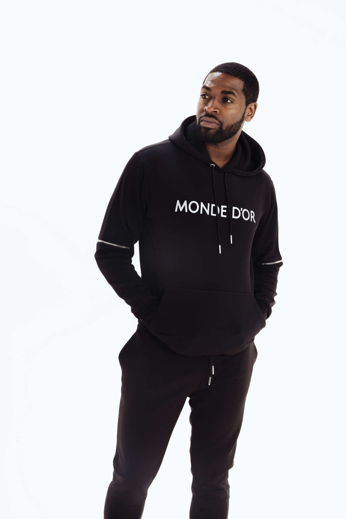 mens black urban tracksuit