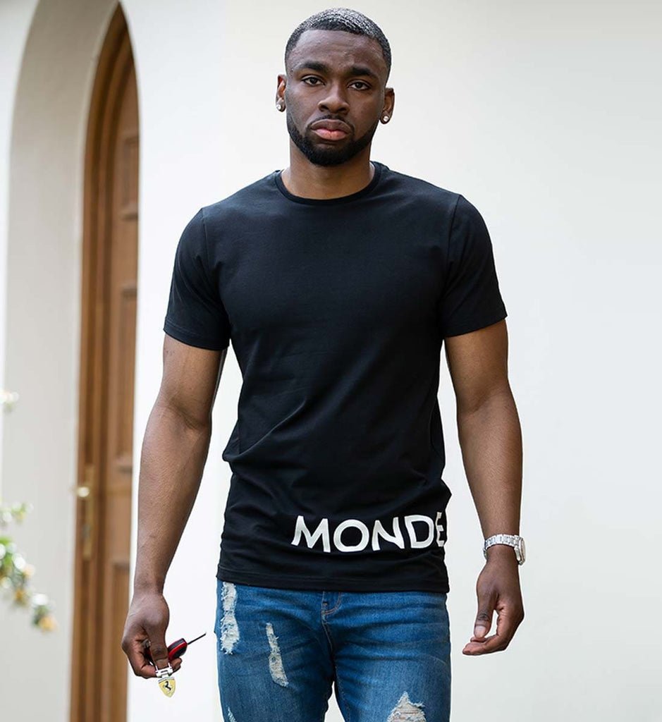 monde dor black tee