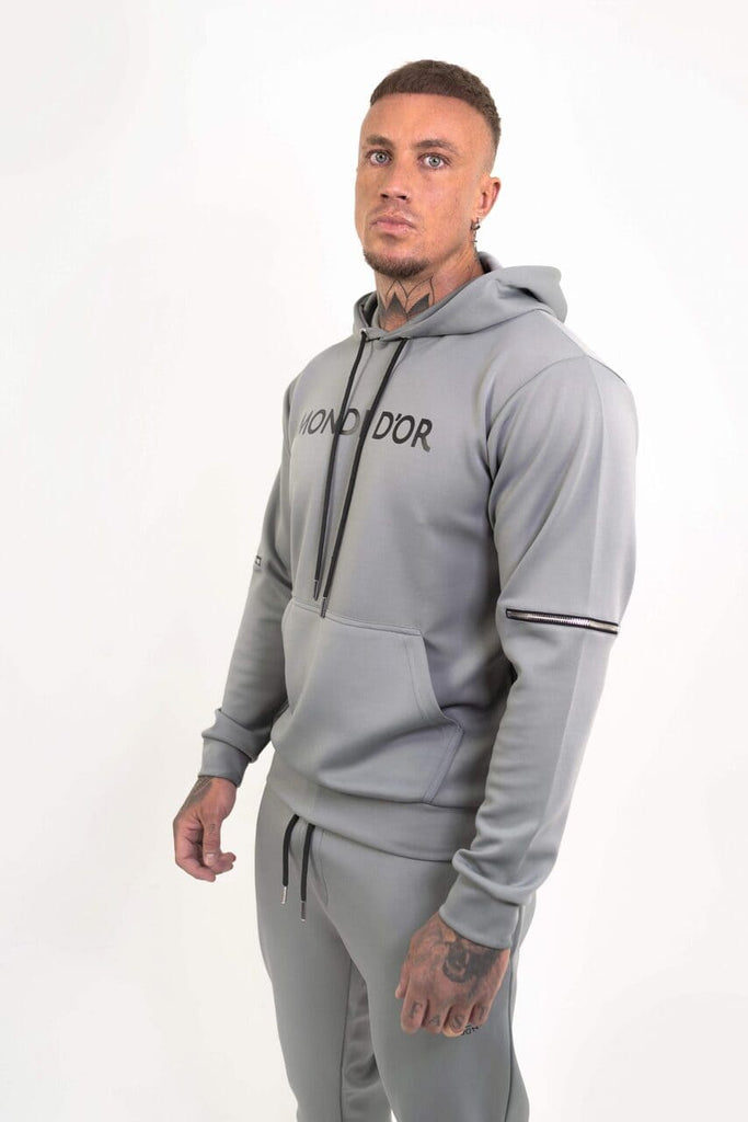 tracksuit hoodie in grey