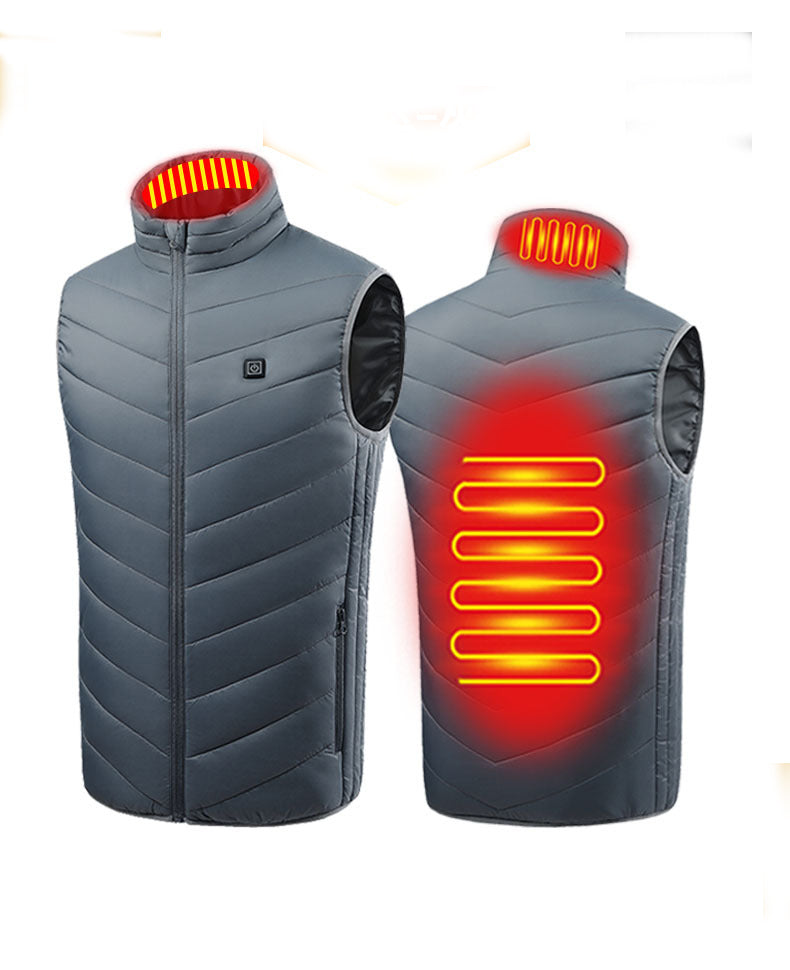 grey heated vest