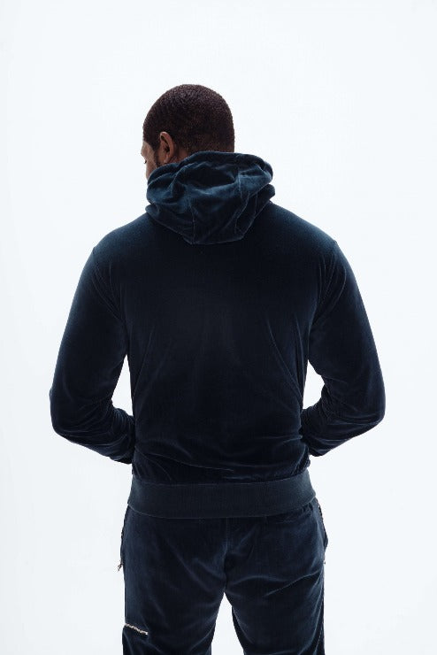 Mens Navy Hoodie back