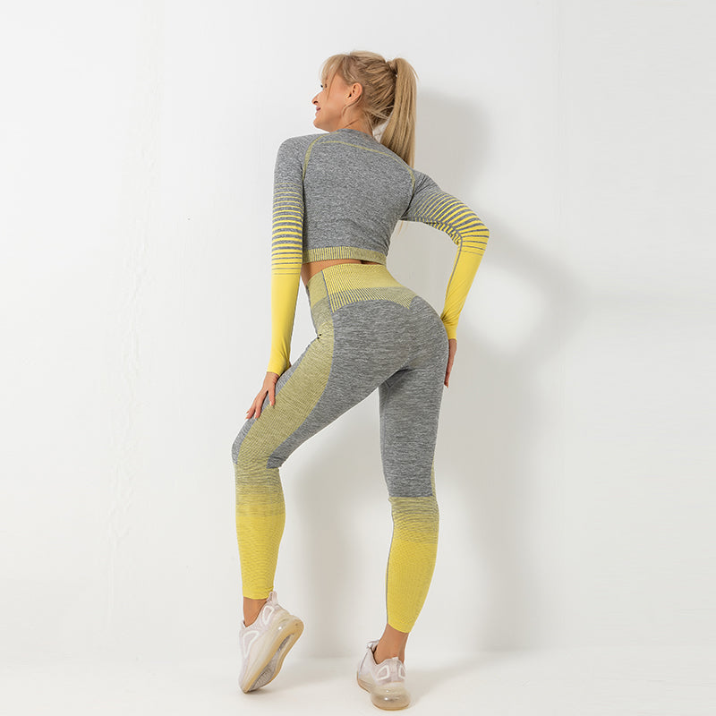 yellow yoga set